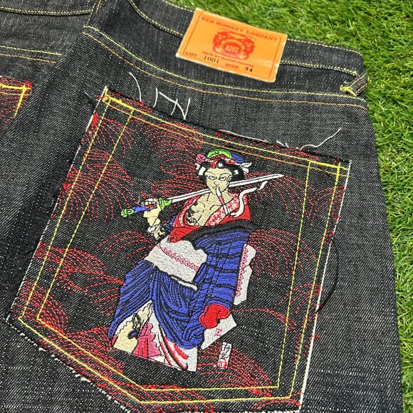 RMC– Girl Embroidery – Size 44 – Deadstock Japanese Denim - Picture 2 of 4